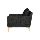 Nuevo Anders Lounge Chair - Gold Legs