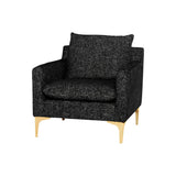 Nuevo Anders Lounge Chair - Gold Legs