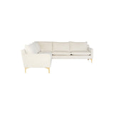 Nuevo Anders 2 Arm Sectional  - Gold Legs