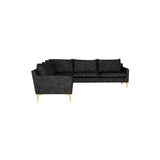 Nuevo Anders 2 Arm Sectional  - Gold Legs