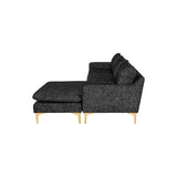 Nuevo Anders Sectional Sofa - Gold Legs