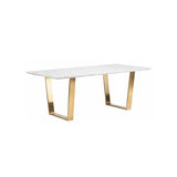 Nuevo Catrine Dining Table - Gold