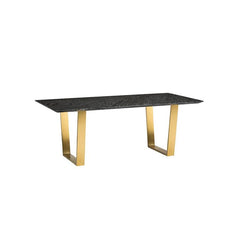 Nuevo Catrine Dining Table - Black Marble