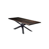 Nuevo Couture Dining Table - Oak - Black Steel Base