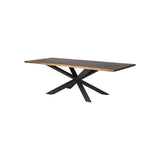 Nuevo Couture Dining Table - Oak - Black Steel Base