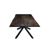 Nuevo Couture Dining Table - Oak - Black Steel Base