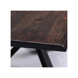 Nuevo Couture Dining Table - Oak - Black Steel Base