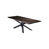 Nuevo Couture Dining Table - Oak - Black Steel Base