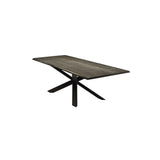 Nuevo Couture Dining Table - Oak - Black Steel Base