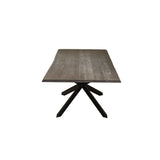 Nuevo Couture Dining Table - Oak - Black Steel Base