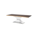 Nuevo Praetorian Wood Top Dining Table 96"