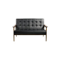 Mod Made Tufted Leatherette Loveseat