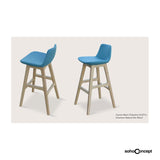 Sohoconcept Pera Wood Bar Stool - Beech