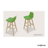 Sohoconcept Pera Wood Bar Stool - Beech