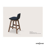 Sohoconcept Pera Wood Counter Stool - Walnut