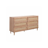 Carmen Cane 6 Drawer Dresser