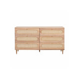 Carmen Cane 6 Drawer Dresser