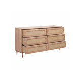 Carmen Cane 6 Drawer Dresser