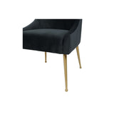 TOV Beatrix Velvet Side Chair - Gold