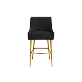 Beatrix  Velvet Counter Stool - Gold Legs