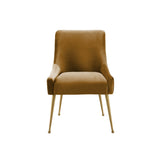 TOV Beatrix Velvet Side Chair - Gold