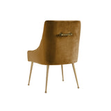 TOV Beatrix Velvet Side Chair - Gold