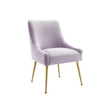 TOV Beatrix Velvet Side Chair - Gold