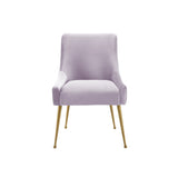 TOV Beatrix Velvet Side Chair - Gold