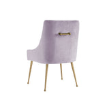 TOV Beatrix Velvet Side Chair - Gold