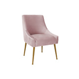 TOV Beatrix Velvet Side Chair - Gold