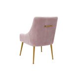 TOV Beatrix Velvet Side Chair - Gold