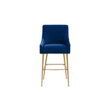 Beatrix  Velvet Counter Stool - Gold Legs