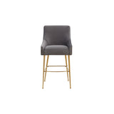 Beatrix  Velvet Counter Stool - Gold Legs