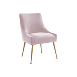 TOV Beatrix Velvet Side Chair - Gold