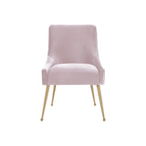 TOV Beatrix Velvet Side Chair - Gold