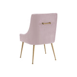 TOV Beatrix Velvet Side Chair - Gold