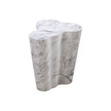 Slab Marble Tall Side Table