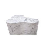 Slab Marble Tall Side Table