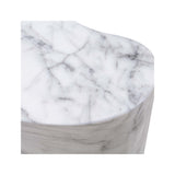 Slab Marble Tall Side Table