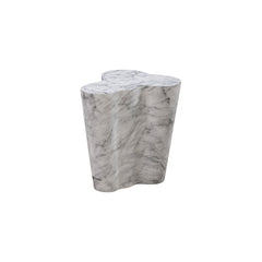 Slab Marble Short Side Table