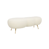 TOV Welsh Faux Sheepskin Bench