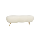 TOV Welsh Faux Sheepskin Bench