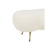 TOV Welsh Faux Sheepskin Bench