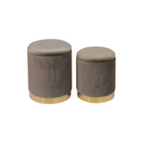 Channeled Storage Ottomans - Set of 2