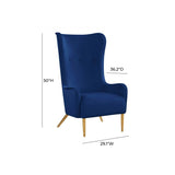 TOV Ethan Tall Velvet  Chair