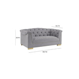 Farah Velvet Loveseat