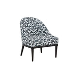 Crystal Velvet Patterned Accent Chair