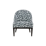 Crystal Velvet Patterned Accent Chair