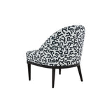 Crystal Velvet Patterned Accent Chair