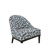 Crystal Velvet Patterned Accent Chair